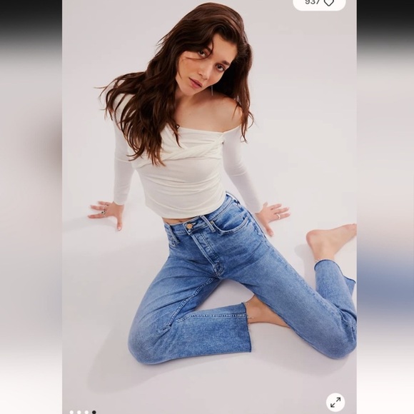 MOTHER Blue Ankle & Cropped Jeans - Picture 13 of 16